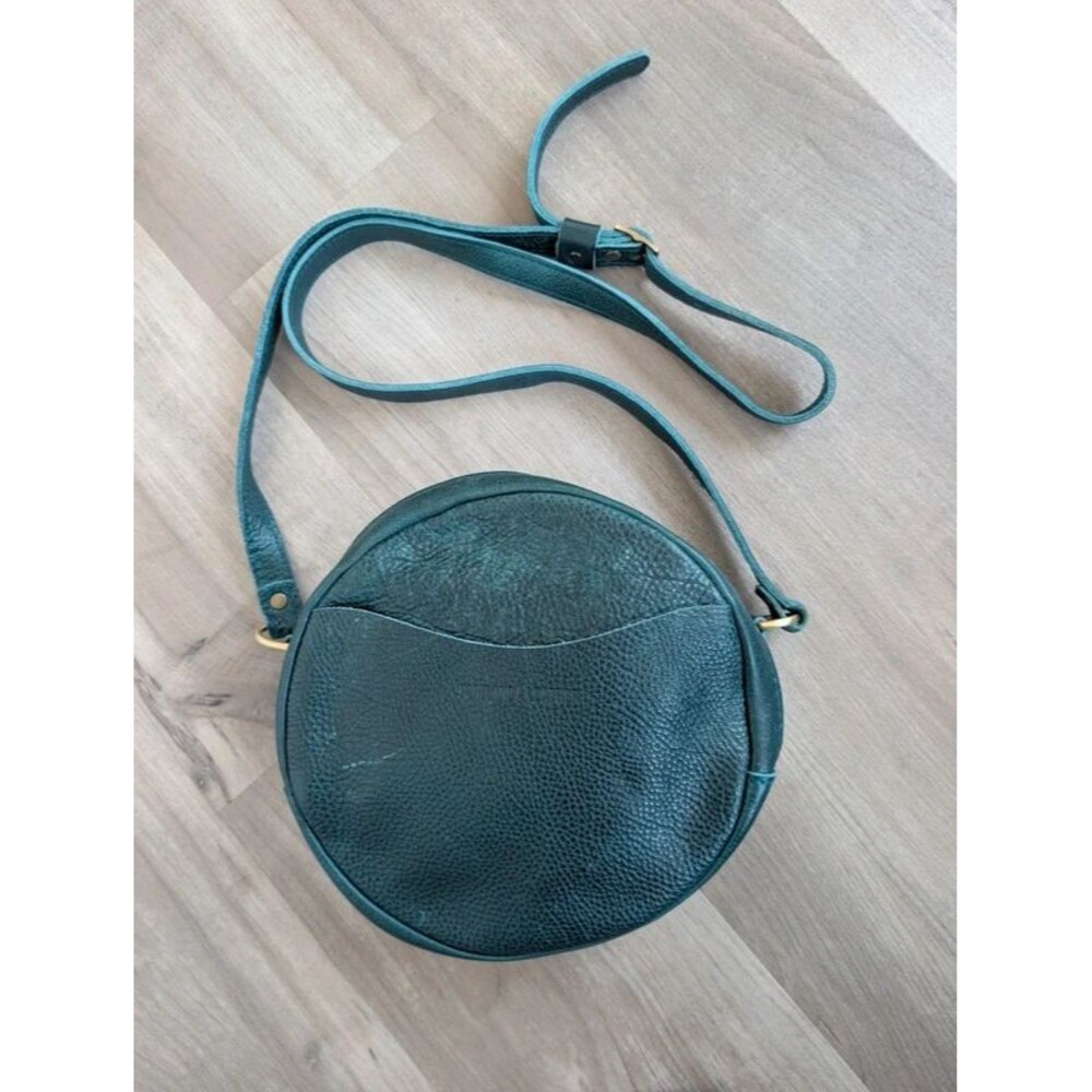 Portland Leather Goods Circle Crossbody in Lagoon (C4)